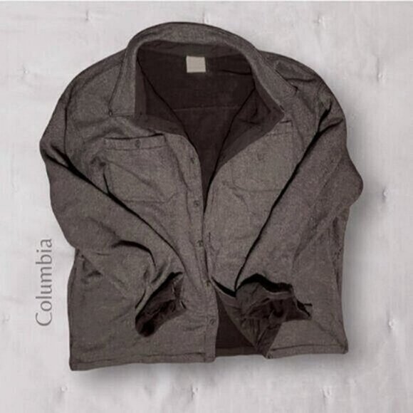 Mens Columbia Great Hart Mountain Shirt Jacket in Cordovan Heather- XXL - Picture 5 of 16